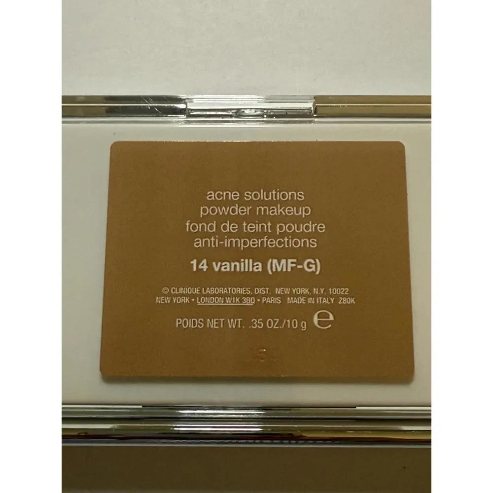 NIB Not Sealed Clinique Acne Solutions Powder Makeup 14‎ Vanilla (MF-G)